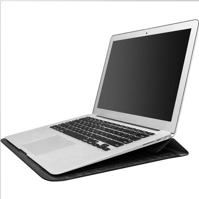 crocodile leather laptop sleeve