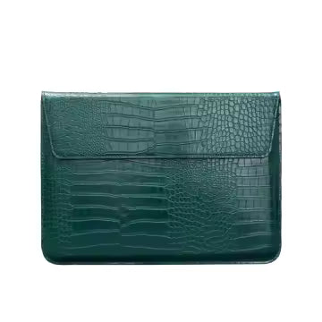 crocodile leather laptop sleeve